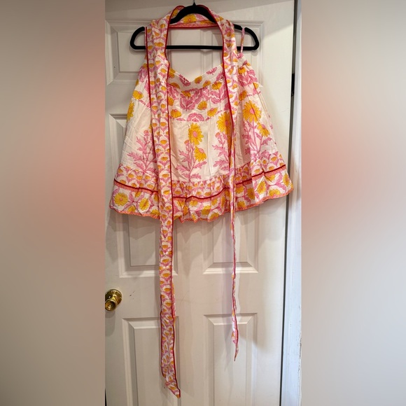 Sue Sartor A-line Flounce Mini Skirt w/ Removable Sash, Sunshine Daisy 🌼🌸 - Picture 6 of 9